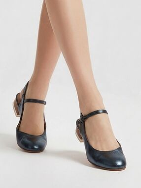 Chloe Dark Green Mary Jane Slingback Size 37